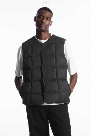 Men's COS Quilted Padded Liner Gilet Coats & Jackets | SFWEQ-6590