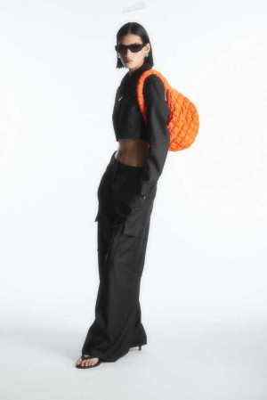 Women's COS Quilted Mini Bag Bags Orange | HVLXP-0412
