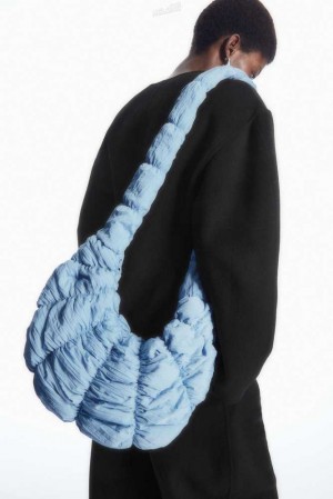 Women's COS Ripple Crossbody Bags Blue | UZSKR-4123