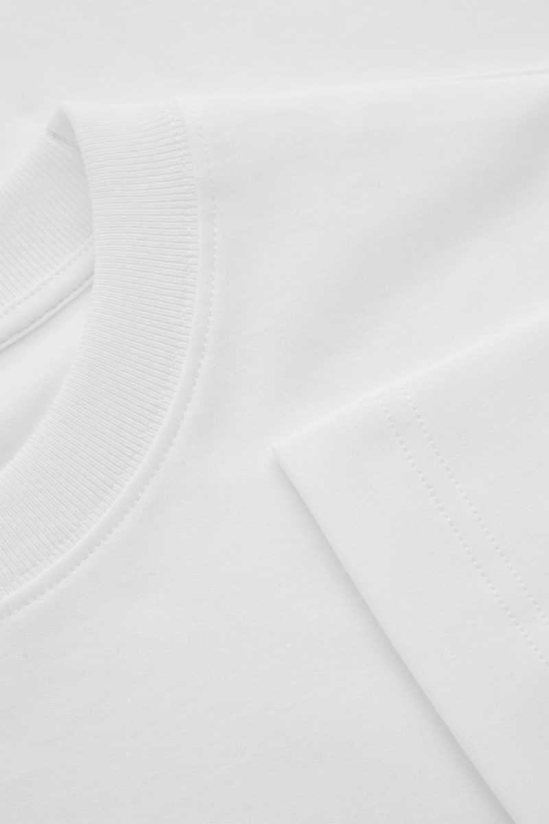 Women's COS The Clean Cut T-Shirt White | BKXFV-3210